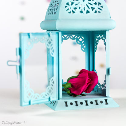 Turquoise Candle Holder Lantern Exotic Moroccan Decor