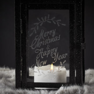 Merry Christmas Lantern - Christmas Mantle Decor