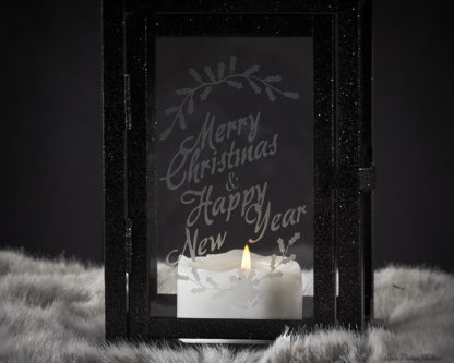 Merry Christmas Lantern - Christmas Mantle Decor